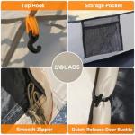 Golabs CT3 2 Person Instant Camping Tent, 1-Minute Setup by Pre-Attached Pole, 4 Side Mesh & Door Ventilation, Lightweight 4.8lbs Portable Design with Carry Bag, Inner Storage Pockets & Hooks for Park
