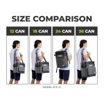 CORE Magnetic Leak Proof 24 Can Soft Cooler with Waterproof Zipper | Insulated Bag Portable Ice Chest Box | Best Backpack Cooler for Food & Beverages for Tailgating, Car Camping, and Family Picnics