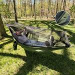 Night Cat Camping Hammock for 1 Person: Portable Hammock with Mosquito Net Lightweight for Backpacking Outdoor