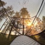 Night Cat Camping Hammock for 1 Person: Portable Hammock with Mosquito Net Lightweight for Backpacking Outdoor