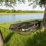 Night Cat Camping Hammock for 1 Person: Portable Hammock with Mosquito Net Lightweight for Backpacking Outdoor