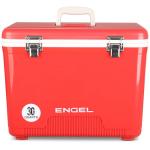 Engel UC30 30qt Leak-Proof, Air Tight, Drybox Cooler and Hard Shell Lunchbox for Men and Women in Red