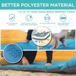 Clostnature Self Inflating Sleeping Pad for Camping - 1.5/2/3 inch Camping Pad, Lightweight Inflatable Sleeping Mat for Backpacking, Compact Ultralight Foam Air Mattress for Tent, Hammock