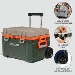 Igloo Trailmate 52Qt Wheeled Cooler, Insulated Hard Shell Ice Chest, Sportsman