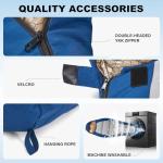 MHTD All Season Sleeping Bag for Adults 0 Degree,Cotton Canvas with YKK Zipper Compact Backpacking Mummy Camping Sleeping Bag