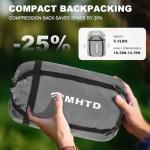 MHTD All Season Sleeping Bag for Adults 0 Degree,Cotton Canvas with YKK Zipper Compact Backpacking Mummy Camping Sleeping Bag