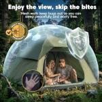 Purebox Tent 4 Person Camping Tents - Double Layer with 2 Doors & Rainfly, Portable Waterproof & Windproof Tents, Large Mesh Ventilation, Easy Setup Family Tent for Camping, Hiking and Backpacking