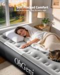 OhGeni Twin Air Mattress with Built in Pump, Camping Air Mattress with External Valve, Family Choice Award Winner, 13" Inflatable Blow up Bed, Portable Foldable Airbed for Home & Outdoor, Gift for Mom