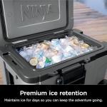 Ninja | Cooler | FrostVault 45QT Cooler with Wheels | Insulated with Temp Dry Storage Drawer | Keeps Ice Cold for Days | for The Beach, Camping, Picnics & More | Slate Gray | FB245GY