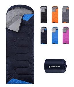 Sleeping Bags for Adults Backpacking Lightweight Waterproof- Cold Weather Sleeping Bag for Girls Boys Mens for Warm Camping Hiking Outdoor Travel Hunting with Compression Bags(Navy Blue)