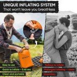 POWERLIX Ultralight Inflatable Camping Sleeping Pad - Camping Mattress for Backpacking, Hiking, Compact Lightweight Air Pad for Camping, Inflation Hand Pump Bag/Repair Kit Included