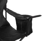 Amazon Basics Camping Chair, Large, Padded, Black