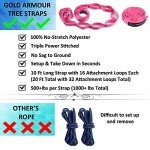 Gold Armour Camping Hammock - XL Double Hammock Portable Hammock Camping Accessories Gear for Outdoor Indoor with Tree Straps, USA Based Brand (Purple and Fuchsia)