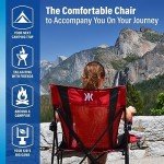 Kijaro Dual Lock Portable Camping Chairs - Enjoy the Outdoors with a Versatile Folding Chair, Sports Chair, Outdoor Chair & Lawn Chair - Dual Lock Feature Locks Position – Kawachi Purple