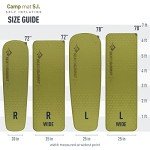 Sea to Summit Camp Self-Inflating Foam Sleeping Mat for Camping and Backpacking, Tapered - Regular (72 x 20 x 1.5 inches)