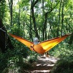 CHULIM Double Camping Hammock with Tree Hanging Kit and 12kn Aluminum Wiregate Carabiner. 118"L x 78"W,Lightweight Portable Camping Gear.Parachute Nylon Hammock for Camping,Travel,Backpacking,Beach.