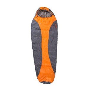 Stansport Glacier Mummy Sleeping Bag 3.1 LB, Orange, 86" l x 34" w
