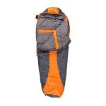 Stansport Glacier Mummy Sleeping Bag 3.1 LB, Orange, 86" l x 34" w