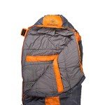 Stansport Glacier Mummy Sleeping Bag 3.1 LB, Orange, 86" l x 34" w