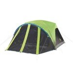 Coleman Camping Tent with Screen Room 4 Person Carlsbad Dark Room Dome Tent with Screened Porch