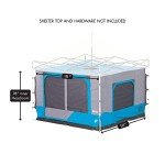 E-Z UP Camping Cube 6.4, Converts 10' Straight Leg Canopy into Camping Tent (Canopy/SHELTER NOT Included), Splash