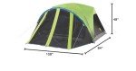 Coleman Camping Tent with Screen Room 4 Person Carlsbad Dark Room Dome Tent with Screened Porch