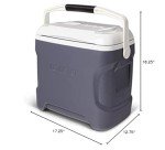 Igloo Portable Electric Coolers, 12v Cooler, Iceless Plug in Cooler, Electrice Ice Chest, Powered Cooler Hot/Cold