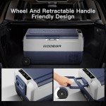 BODEGACOOLER 12 Volt Car Refrigerator,38 Quart Portable Freezer Fridge,Car Fridge Dual Zone WIFI APP Control,(36L)-4℉-68℉Car Cooler 12/24V DC and 100-240V AC for Outdoor,RV,Travel,Camping