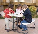 LIFETIME 280094 Kid's Picnic Table, Size 1, Almond