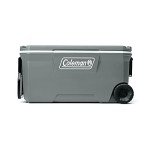 Coleman Classic Series Insulated Portable Wheeled Cooler, Leak-Resistant Outdoor Hard Cooler Keeps Ice up to 5 Days, 100-Quart