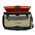 Titan by Arctic Zone Deep Freeze Cooler - 48 Can Zipperless Hardbody Cooler with Deep Freeze Insulation, HardBody Liner, and SmartShelf - Moss Green