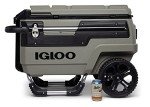 Igloo Premium Trailmate Wheeled Coolers 70 QT, Insulated Portable Cooler with Heavy Duty Wheels, 112 Can Capacity, Leak-Proof Rolling Cooler