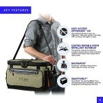 Titan by Arctic Zone Deep Freeze Cooler - 48 Can Zipperless Hardbody Cooler with Deep Freeze Insulation, HardBody Liner, and SmartShelf - Moss Green