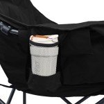 Yestomo Camping Chairs, Folding Chairs for Outside with Carry Bag, Moon Chairs for Adults with Cup Holder, Padded Camp Chair Support to 450LBS