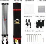 CROWN SHADES 10x10 Pop Up Canopy - Beach Tent with One Push Setup - Easy Outdoor Sun Shade for Events, Parties, Camping - Gazebo with STO-N-Go Cover Bag, Silver Coated Top, White