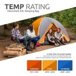 TETON Sports Fahrenheit XXL, -25F Sleeping Bag; Great for Family Camping; Free Compression Sack