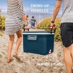 Coleman Classic Series Insulated Portable Cooler, Leak-Resistant Outdoor Hard Cooler Keeps Ice up to 5 Days, 70-Quart