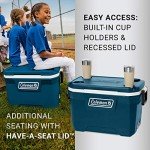 Coleman Classic Series Insulated Portable Cooler, Leak-Resistant Outdoor Hard Cooler Keeps Ice up to 5 Days, 70-Quart