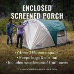 Coleman 6-Person Cabin Tent with Enclosed Weatherproof Screened Porch, Evergreen