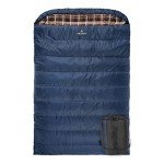 TETON Sports Mammoth Queen Size Sleeping Bag- Double Sleeping Bag – A Warm Bag the whole family can enjoy – Great Sleeping Bag for Camping, Hunting and base camp. Compression Sack Included Blue