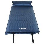 Coleman Self-Inflating Sleeping Pad with Pillow, Lightweight Inflatable Camp Pad with Extra Padding & Quick Deflation, No Air Pump Needed, Great for Camping, Backpacking, Traveling, & More