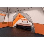 Ozark Trail 11 Person 3 Room 14' x 14' Instant Cabin Tent (Orange)