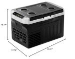 EUHOMY 12 Volt Refrigerator, 22QT(21L) 12V Cooler, Compressor Electric Cooler -4℉~68℉, 12V Fridge 12/24V DC 110-240V AC, Portable Freezer for Camping, Travel, Truck, Home