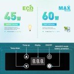 EUHOMY 12 Volt Refrigerator, 80QT(75L) 12V Fridge, Electric Cooler APP Control, Car Fridge 12/24V DC 110-240V AC, Car Refrigerator 0℉~68℉, 12 Volt Cooler for Camping, Trip, Truck, Boating, Outdoor