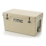RTIC 65 QT Ultra-Tough Cooler Hard Insulated Portable Ice Chest Box for Beach, Drink, Beverage, Camping, Picnic, Fishing, Boat, Barbecue, Tan