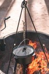 Stansport 2 QT Pre-Seasoned Cast Iron Dutch Oven Flat Bottom (16019-20)