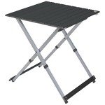 GCI Outdoor Compact Camp Table 25 | Portable Folding Table for 4 People, Perfect for Camping Trips, Tailgating & Picnics — Black