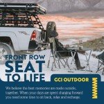 GCI Outdoor Compact Camp Table 25 | Portable Folding Table for 4 People, Perfect for Camping Trips, Tailgating & Picnics — Black