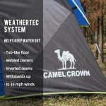 CAMEL CROWN Tents for Camping 6 Person Tent Waterproof Easy Setup Backpacking Tents