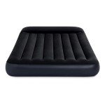 Intex 64147ED Dura-Beam Standard Pillow Rest Air Mattress: Fiber-Tech – Full Size – Built-in Electric Pump – 10in Bed Height – 600lb Weight Capacity
